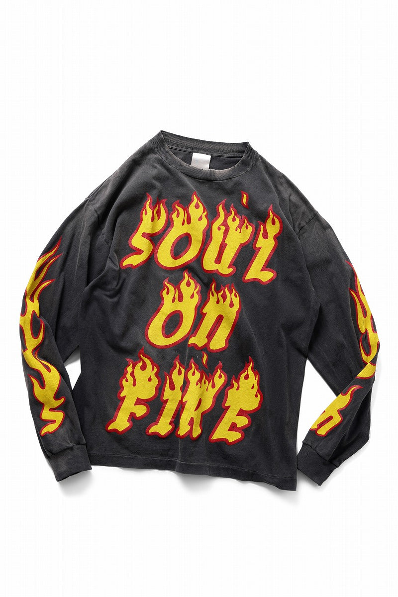 SAINT Mxxxxxx LS TEE / SOUL ON FIRE (BLACK) – ETERNAL