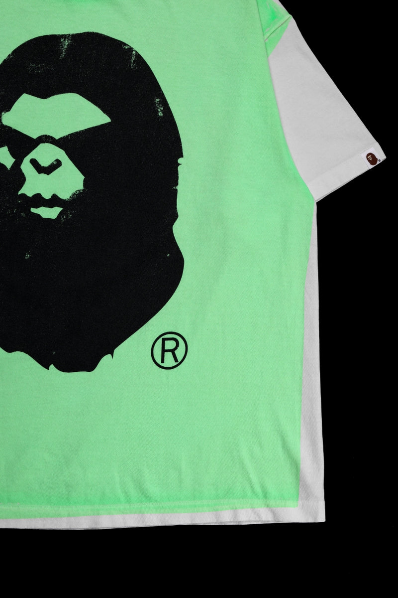 SAINT Mxxxxxx × A BATHING APE® SS TEE / HAND PRINT (WHITE+