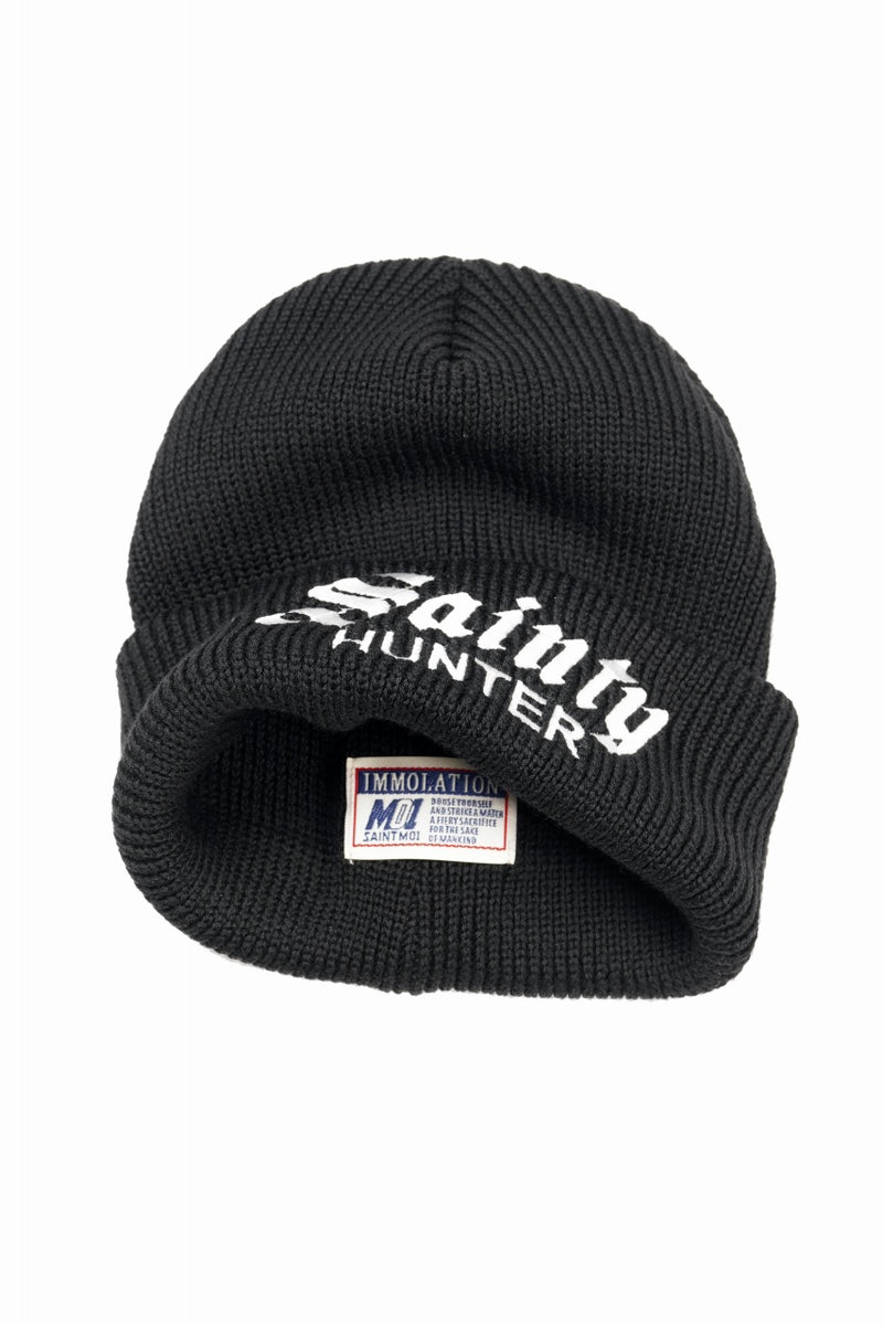 SAINT Mxxxxxx × BOUNTY HUNTER KNIT CAP / SAINTY HUNTER (BLACK