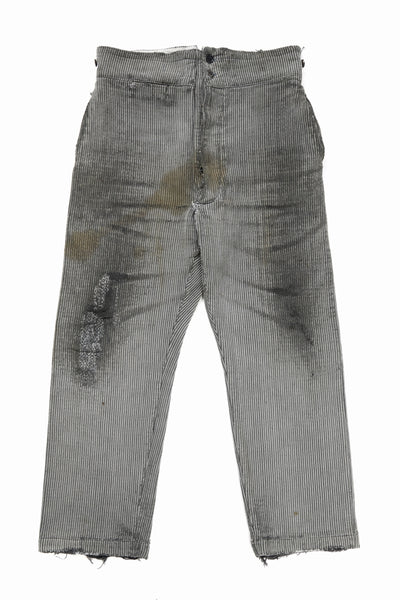 VINTAGE SELECT - 20's FRENCH MOLESKIN WORK TROUSERS