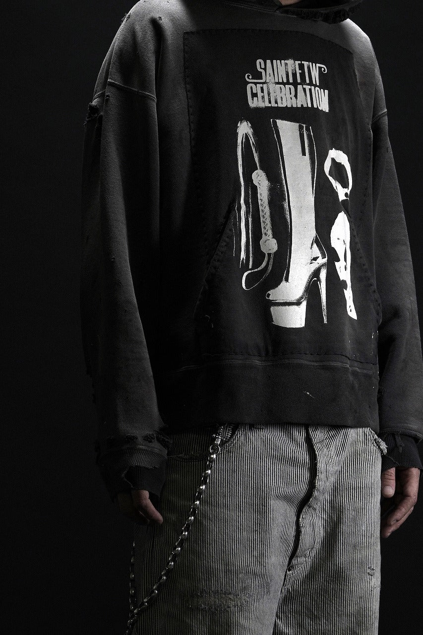 画像をギャラリービューアに読み込む, SAINT Mxxxxxx HOODIE / SAINT CELEBRATION (BLACK)