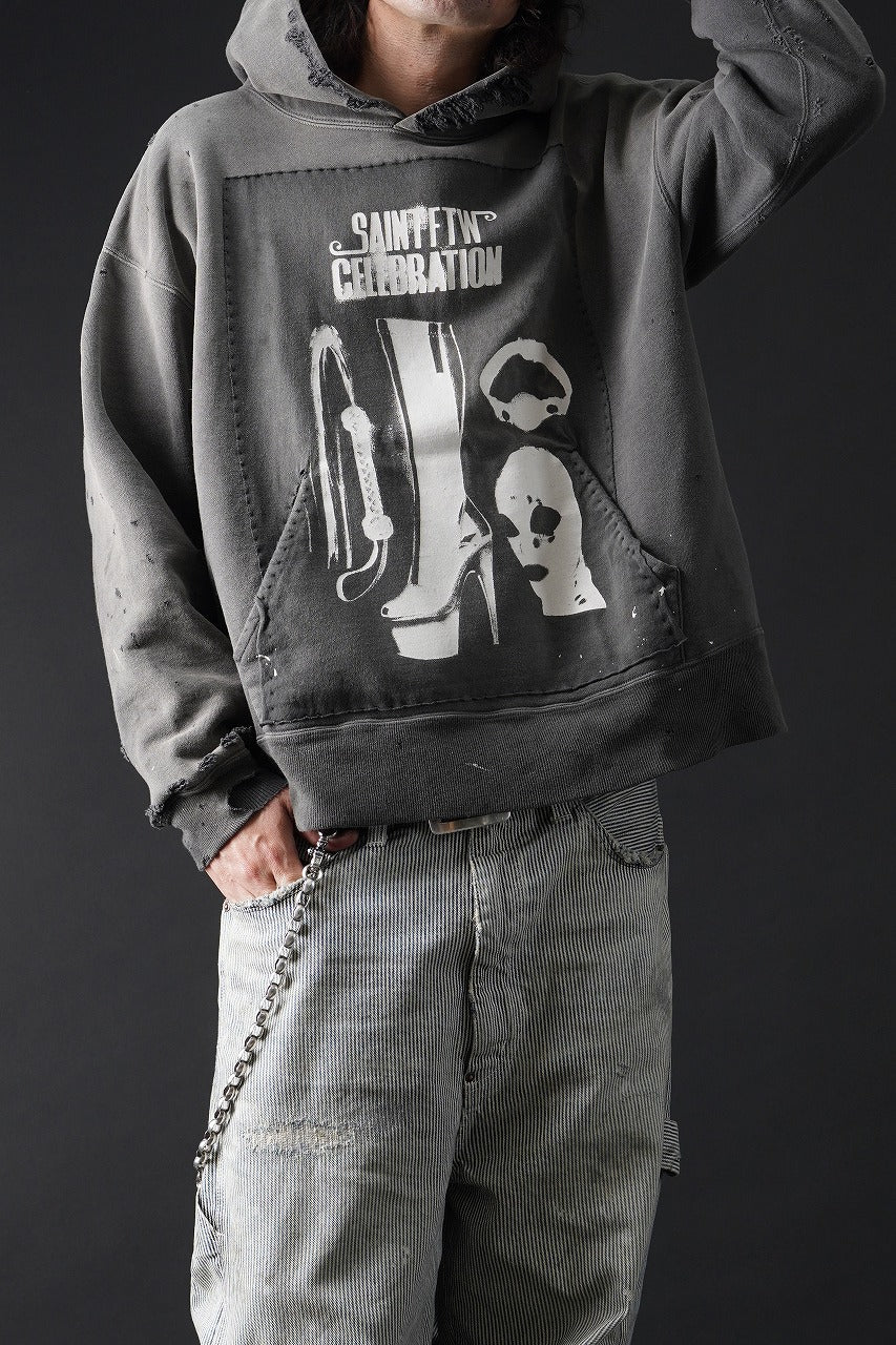 画像をギャラリービューアに読み込む, SAINT Mxxxxxx HOODIE / SAINT CELEBRATION (BLACK)