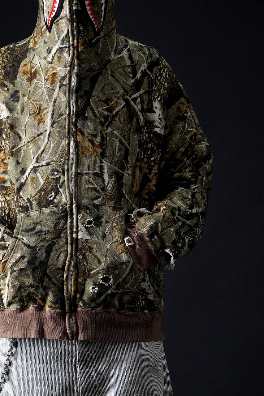 画像をギャラリービューアに読み込む, SAINT Mxxxxxx × A BATHING APE® ZIP HOODIE (CAMO)