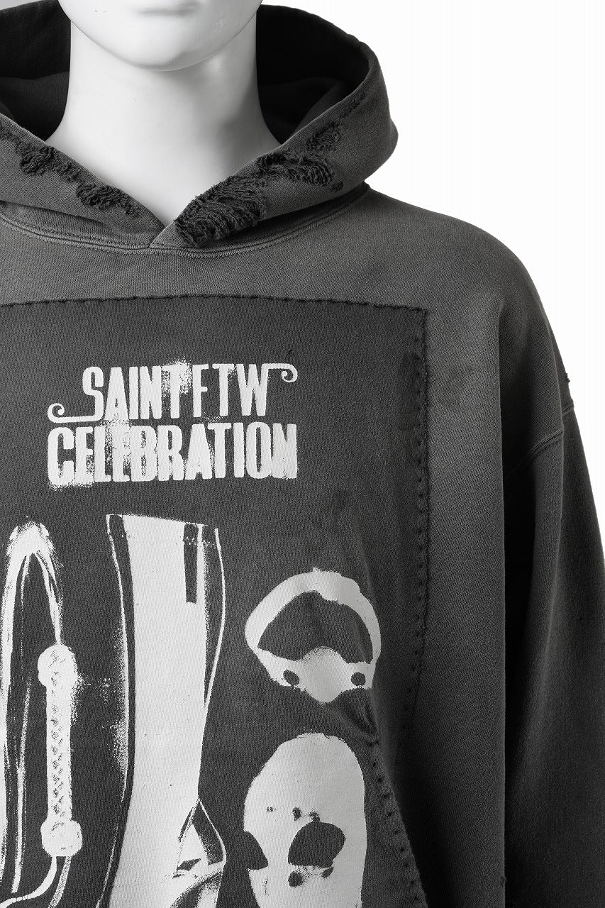 画像をギャラリービューアに読み込む, SAINT Mxxxxxx HOODIE / SAINT CELEBRATION (BLACK)