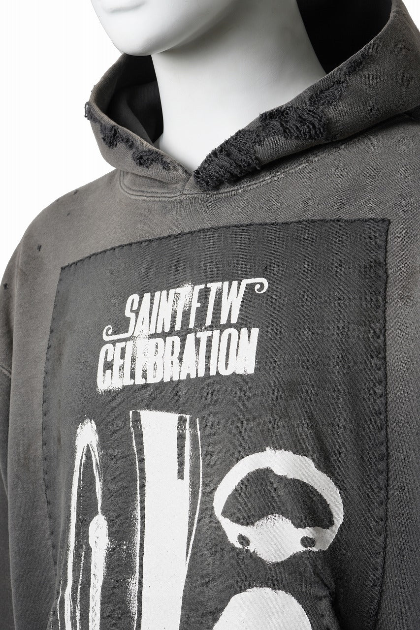 画像をギャラリービューアに読み込む, SAINT Mxxxxxx HOODIE / SAINT CELEBRATION (BLACK)