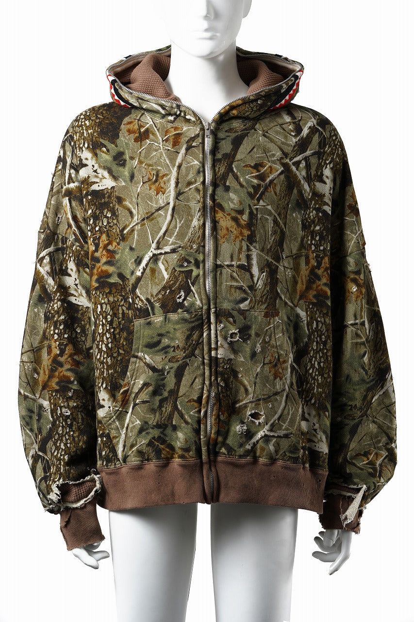 画像をギャラリービューアに読み込む, SAINT Mxxxxxx × A BATHING APE® ZIP HOODIE (CAMO)