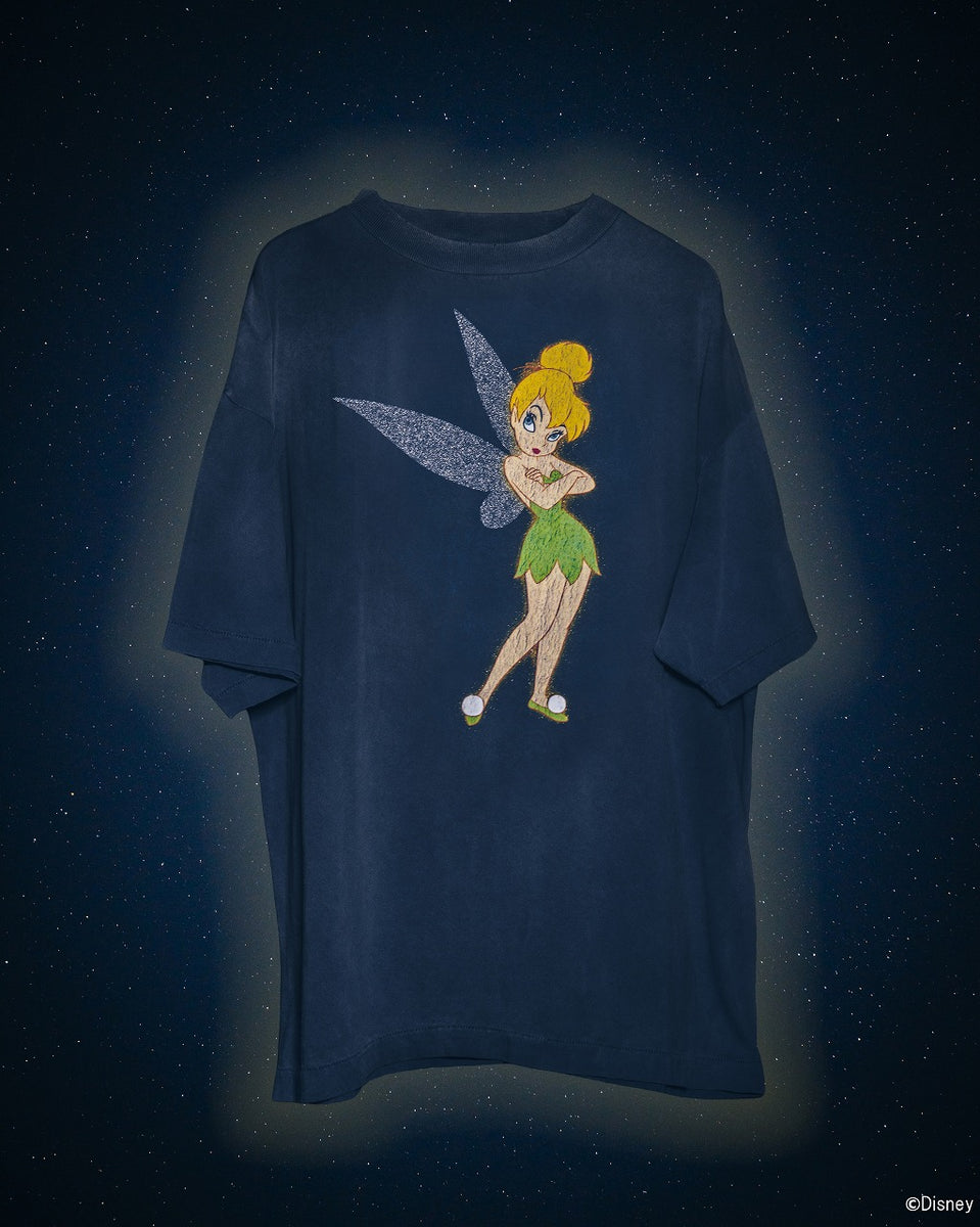 saint mxxxxxx × Disney TINKER BELL S SAINT Mxxxxxx x DISNEY SS T-SHIRT / TINKER BELL (NAVY) - ETERNAL