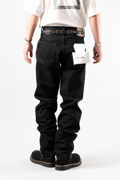画像をギャラリービューアに読み込む, SAINT Mxxxxxx BLACK DENIM PANTS / STRAIGHT (BLACK)
