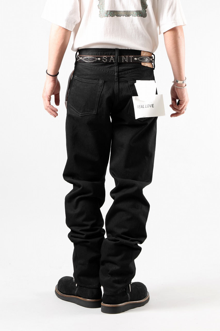 画像をギャラリービューアに読み込む, SAINT Mxxxxxx BLACK DENIM PANTS / STRAIGHT (BLACK)