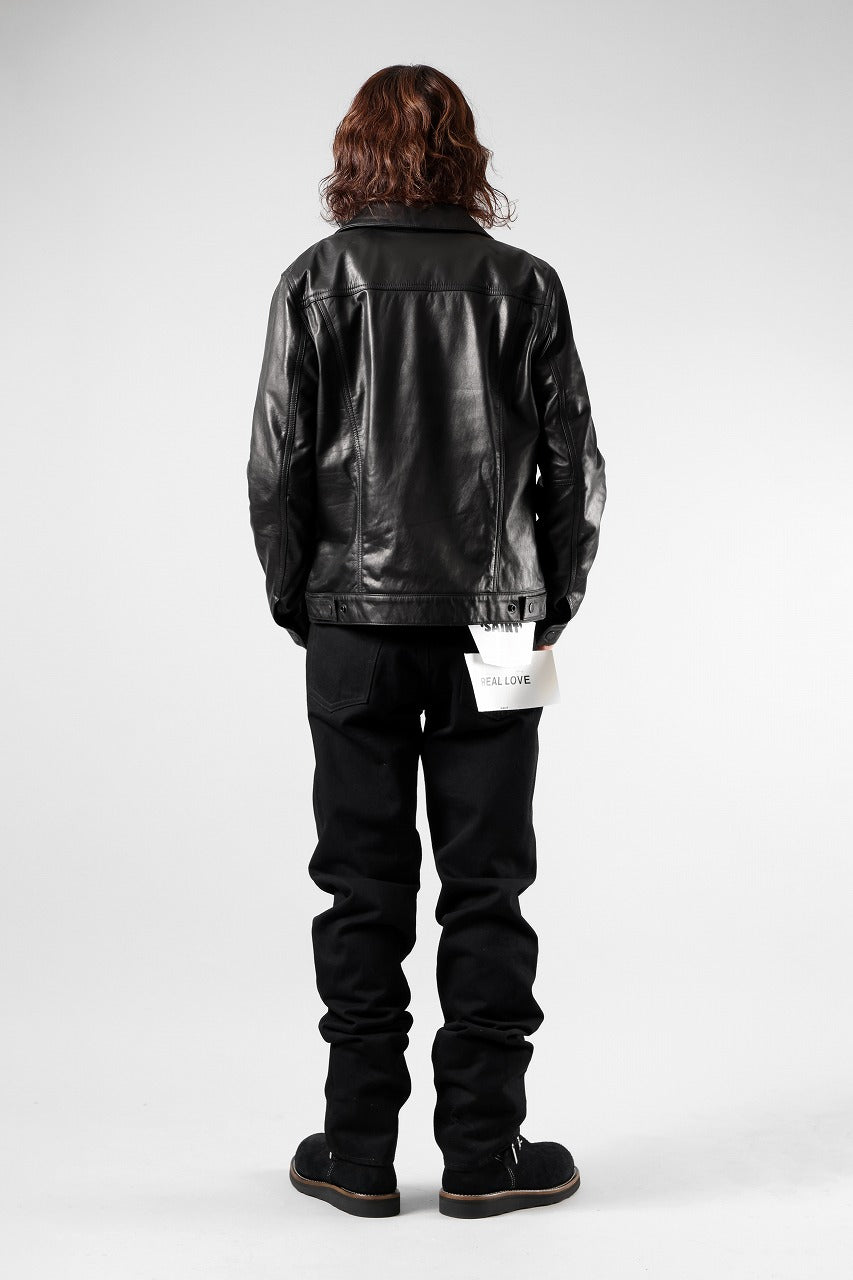 画像をギャラリービューアに読み込む, SAINT Mxxxxxx BLACK DENIM PANTS / STRAIGHT (BLACK)