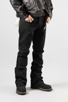 画像をギャラリービューアに読み込む, SAINT Mxxxxxx BLACK FLARE DENIM PANTS / FLARE (BLACK)