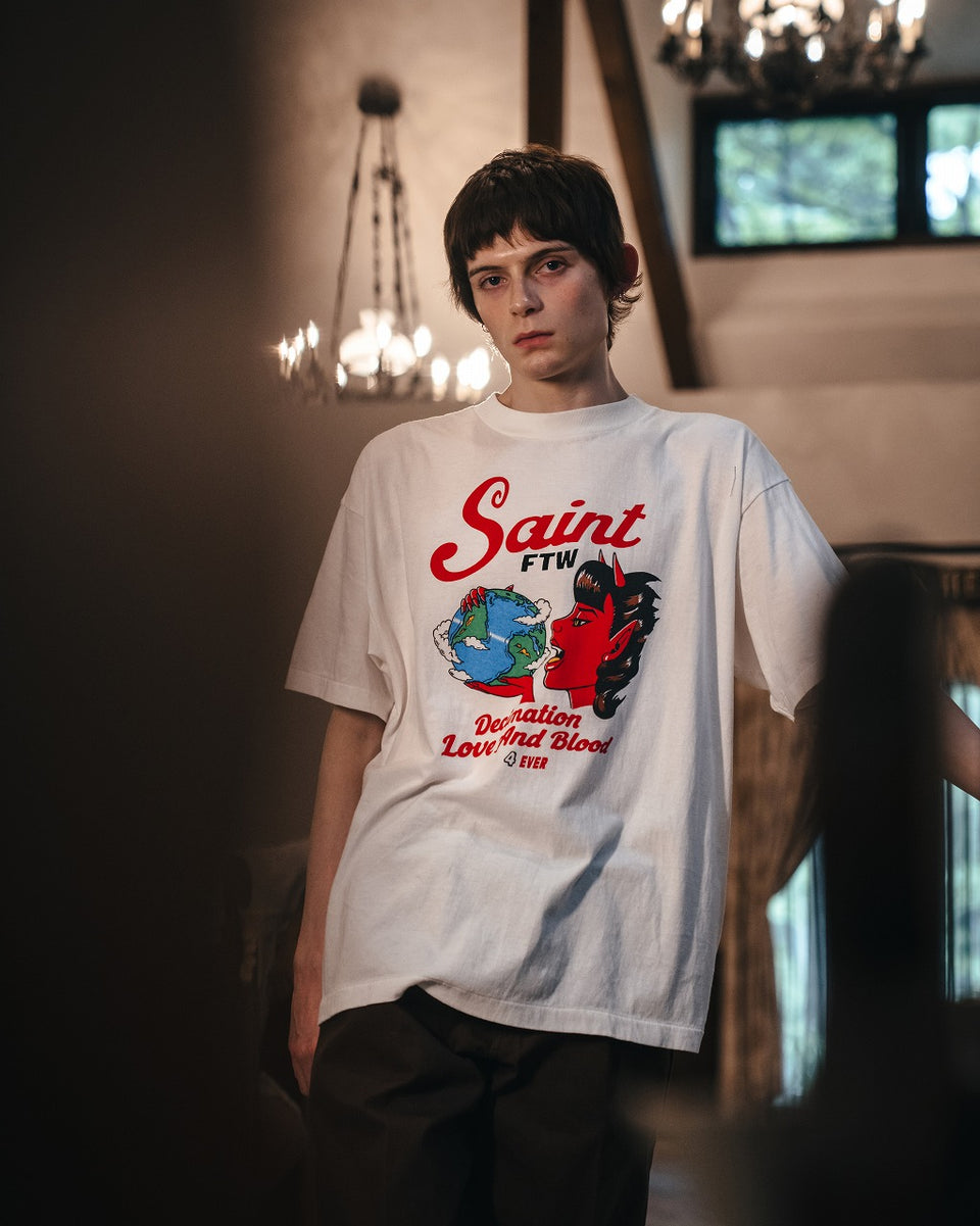 画像をギャラリービューアに読み込む, SAINT Mxxxxxx SS TEE / SAINT DEVIL (WHITE)