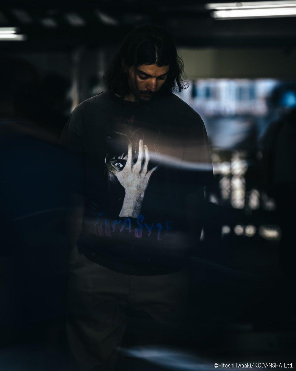 SAINT Mxxxxxx x 寄生獣 KJ_SS TEE / 寄生獣-parasyte- (BLACK)
