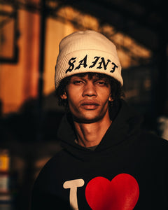 Load image into Gallery viewer, SAINT Mxxxxxx x KNIT CAP / SAINT (WHITE)