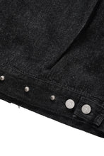 Load image into Gallery viewer, FULLCOUNT × HTC Type-2  Super Smooth Jean Jacket On Studs by Zip Stevenson (BLACK)