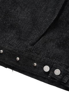 Load image into Gallery viewer, FULLCOUNT × HTC Type-2  Super Smooth Jean Jacket On Studs by Zip Stevenson (BLACK)