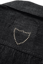 Load image into Gallery viewer, FULLCOUNT × HTC Type-2  Super Smooth Jean Jacket On Studs by Zip Stevenson (BLACK)