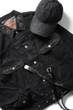 Load image into Gallery viewer, FULLCOUNT × HTC Type-2  Super Smooth Jean Jacket On Studs by Zip Stevenson (BLACK)