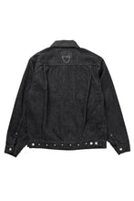 Load image into Gallery viewer, FULLCOUNT × HTC Type-2  Super Smooth Jean Jacket On Studs by Zip Stevenson (BLACK)