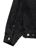 Load image into Gallery viewer, FULLCOUNT × HTC Type-2  Super Smooth Jean Jacket On Studs by Zip Stevenson (BLACK)