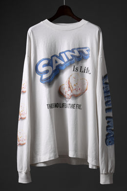 SAINT Mxxxxxx HEART COOKIE LS TEE (WHITE)