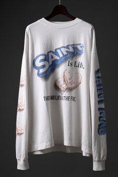 画像をギャラリービューアに読み込む, SAINT Mxxxxxx HEART COOKIE LS TEE (WHITE)