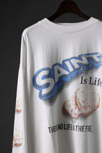 画像をギャラリービューアに読み込む, SAINT Mxxxxxx HEART COOKIE LS TEE (WHITE)