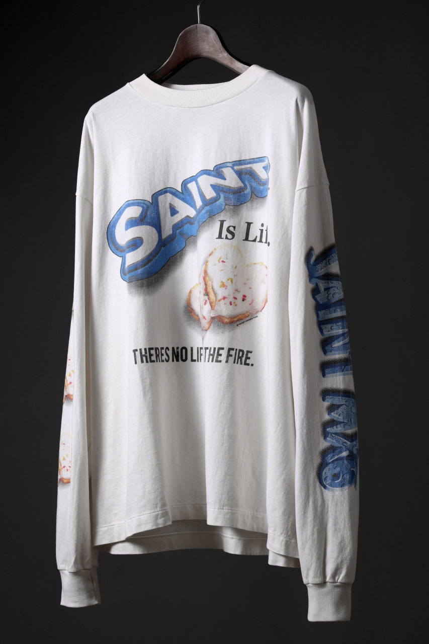 画像をギャラリービューアに読み込む, SAINT Mxxxxxx HEART COOKIE LS TEE (WHITE)