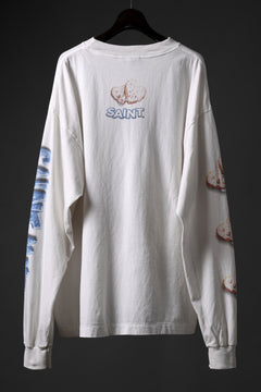 画像をギャラリービューアに読み込む, SAINT Mxxxxxx HEART COOKIE LS TEE (WHITE)