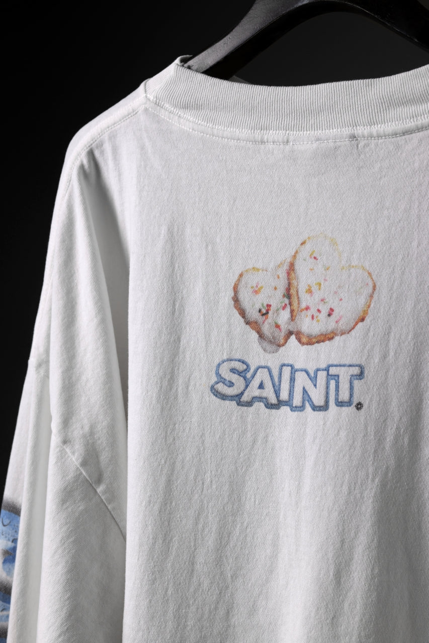 SAINT Mxxxxxx HEART COOKIE LS TEE (WHITE) – ETERNAL