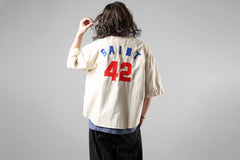 画像をギャラリービューアに読み込む, SAINT Mxxxxxx BASEBALL SHIRT / ETERNITY (WHITE)