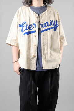 画像をギャラリービューアに読み込む, SAINT Mxxxxxx BASEBALL SHIRT / ETERNITY (WHITE)