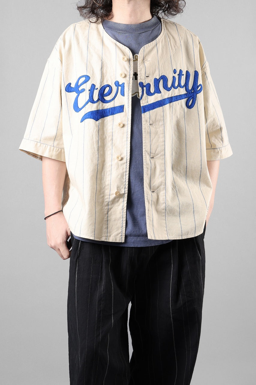 画像をギャラリービューアに読み込む, SAINT Mxxxxxx BASEBALL SHIRT / ETERNITY (WHITE)