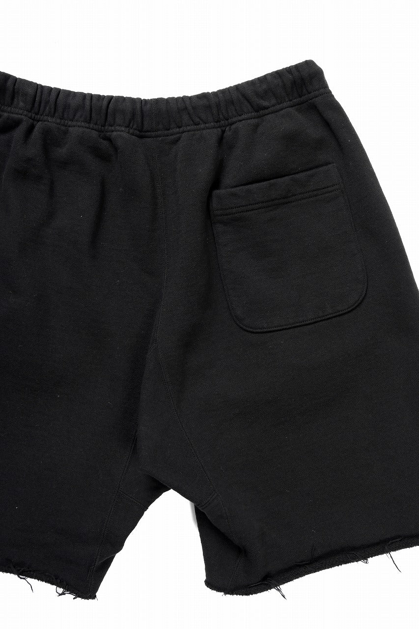 画像をギャラリービューアに読み込む, SAINT Mxxxxxx SWEAT SHORTS RIBON SAINT (BLACK)