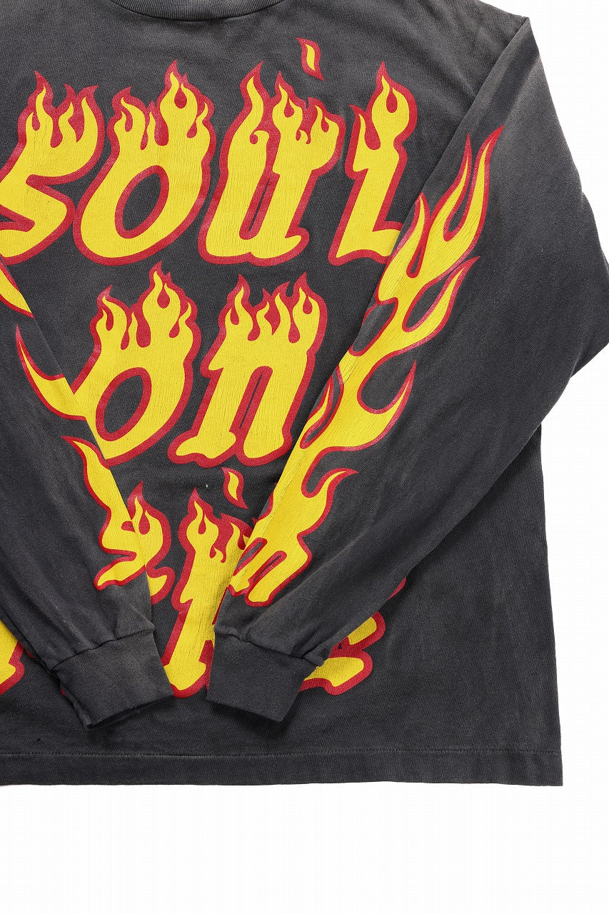 【Saint Mxxxxxx】OUL ON FIRE LS TEE【関税送料込】 セントマイケル SAINT Mxxxxxx SOUL ON FIRE Long sleeve T