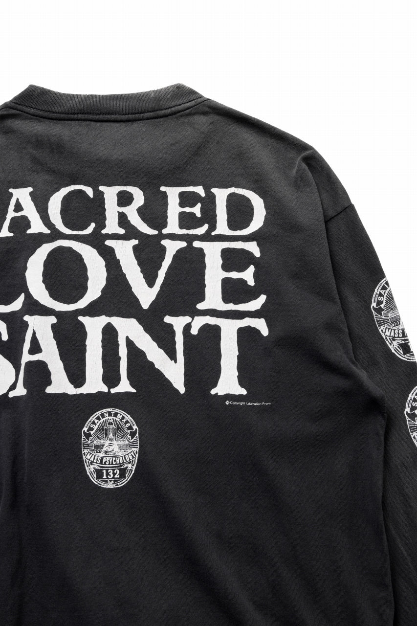 画像をギャラリービューアに読み込む, SAINT Mxxxxxx LS TEE / LOVE SAINT (BLACK)