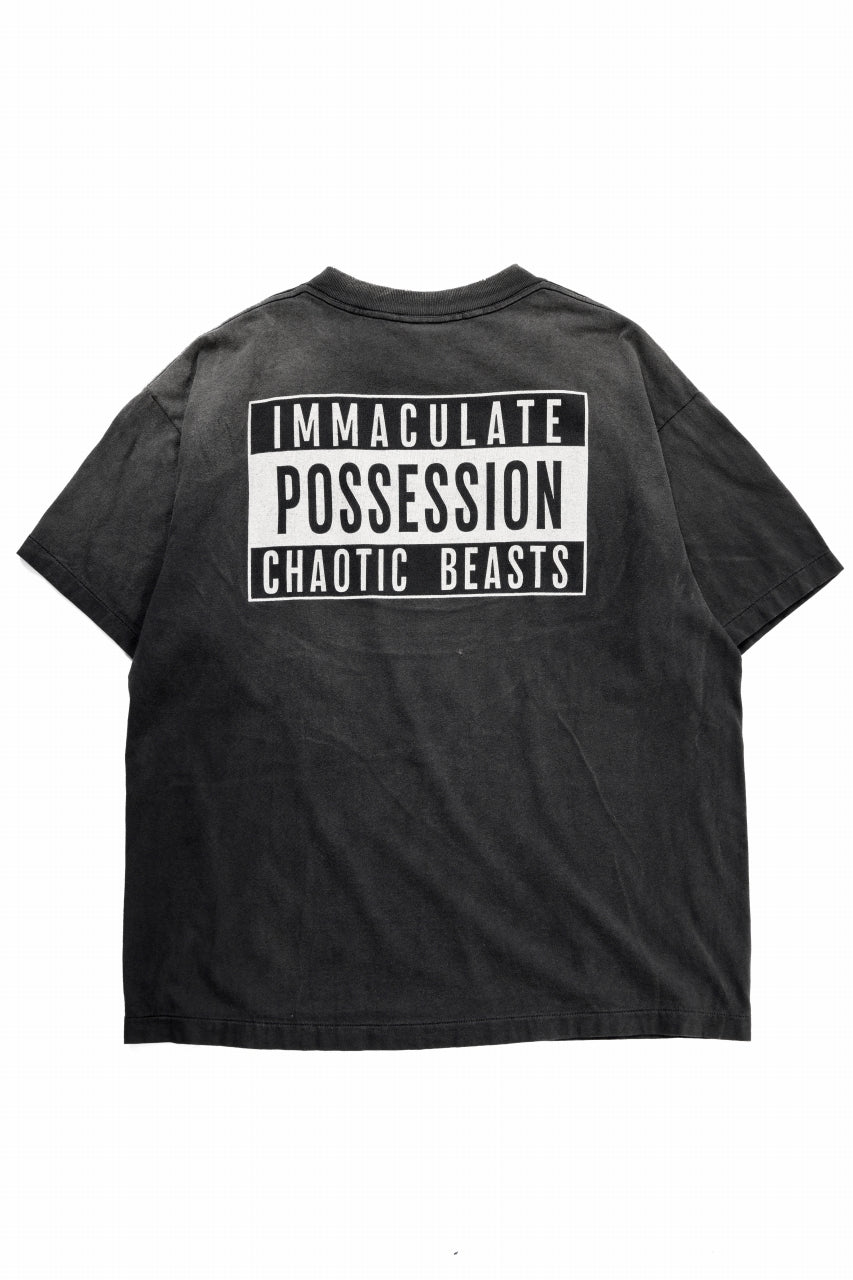 SAINT Mxxxxxx x cactus plant flea market SS TEE / SMILE (BLACK)