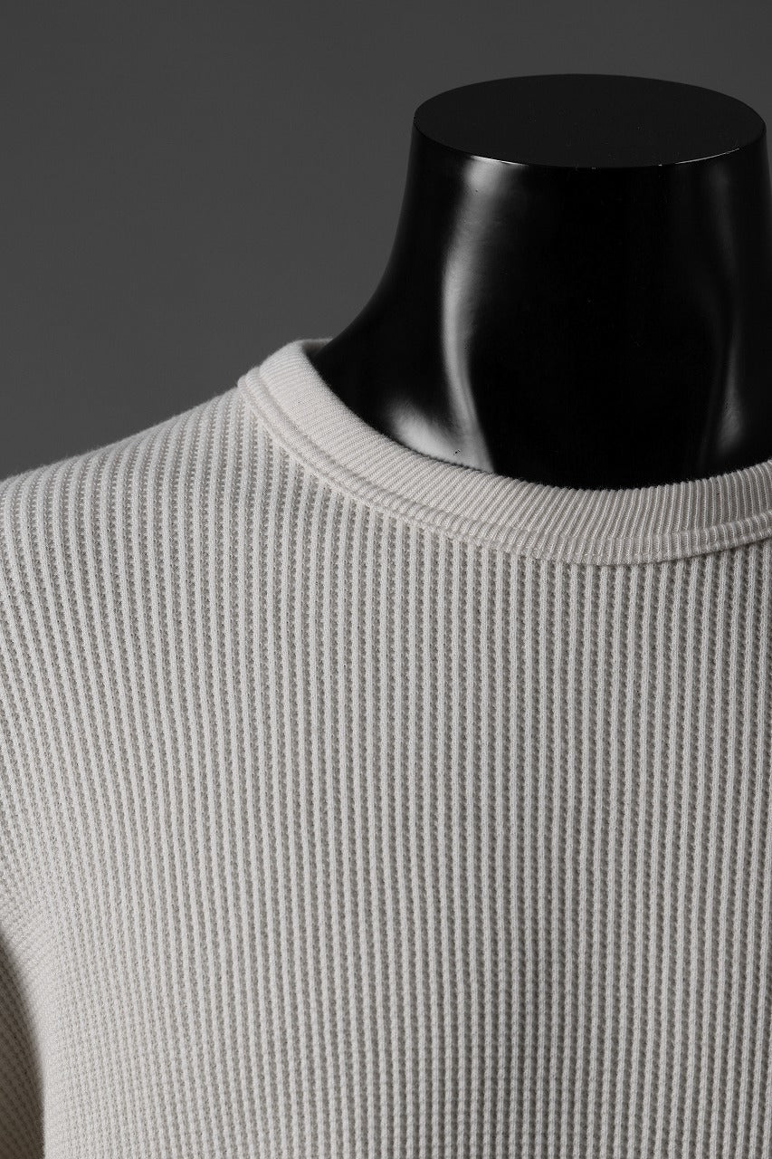 画像をギャラリービューアに読み込む, FULLCOUNT HEAVY WEIGHT WAFFLE L/S T SHIRT / ORIGINAL 22//- TIGHT TENSION COTTON (ECRU)