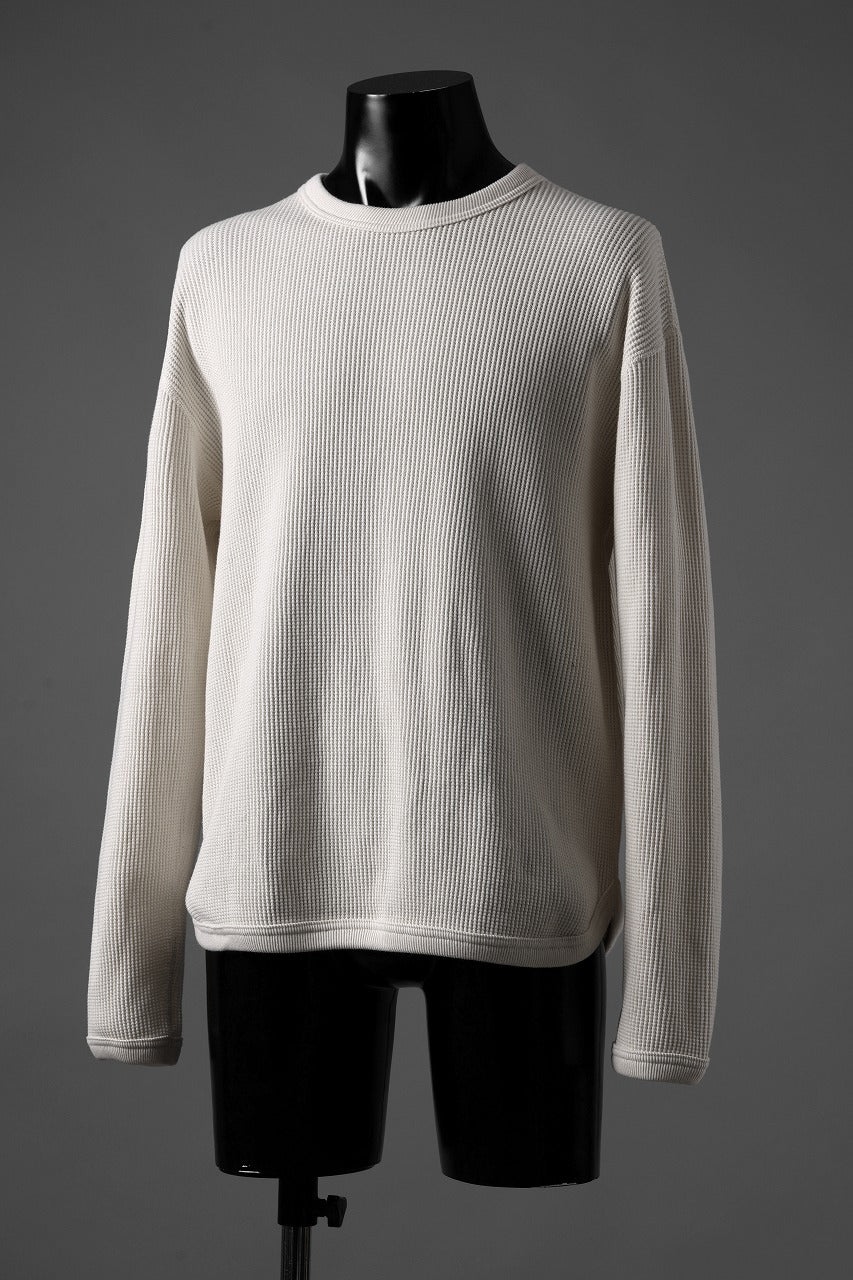 画像をギャラリービューアに読み込む, FULLCOUNT HEAVY WEIGHT WAFFLE L/S T SHIRT / ORIGINAL 22//- TIGHT TENSION COTTON (ECRU)