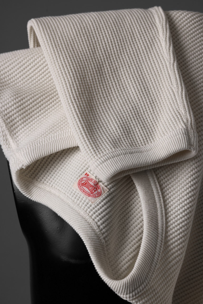 画像をギャラリービューアに読み込む, FULLCOUNT HEAVY WEIGHT WAFFLE L/S T SHIRT / ORIGINAL 22//- TIGHT TENSION COTTON (ECRU)