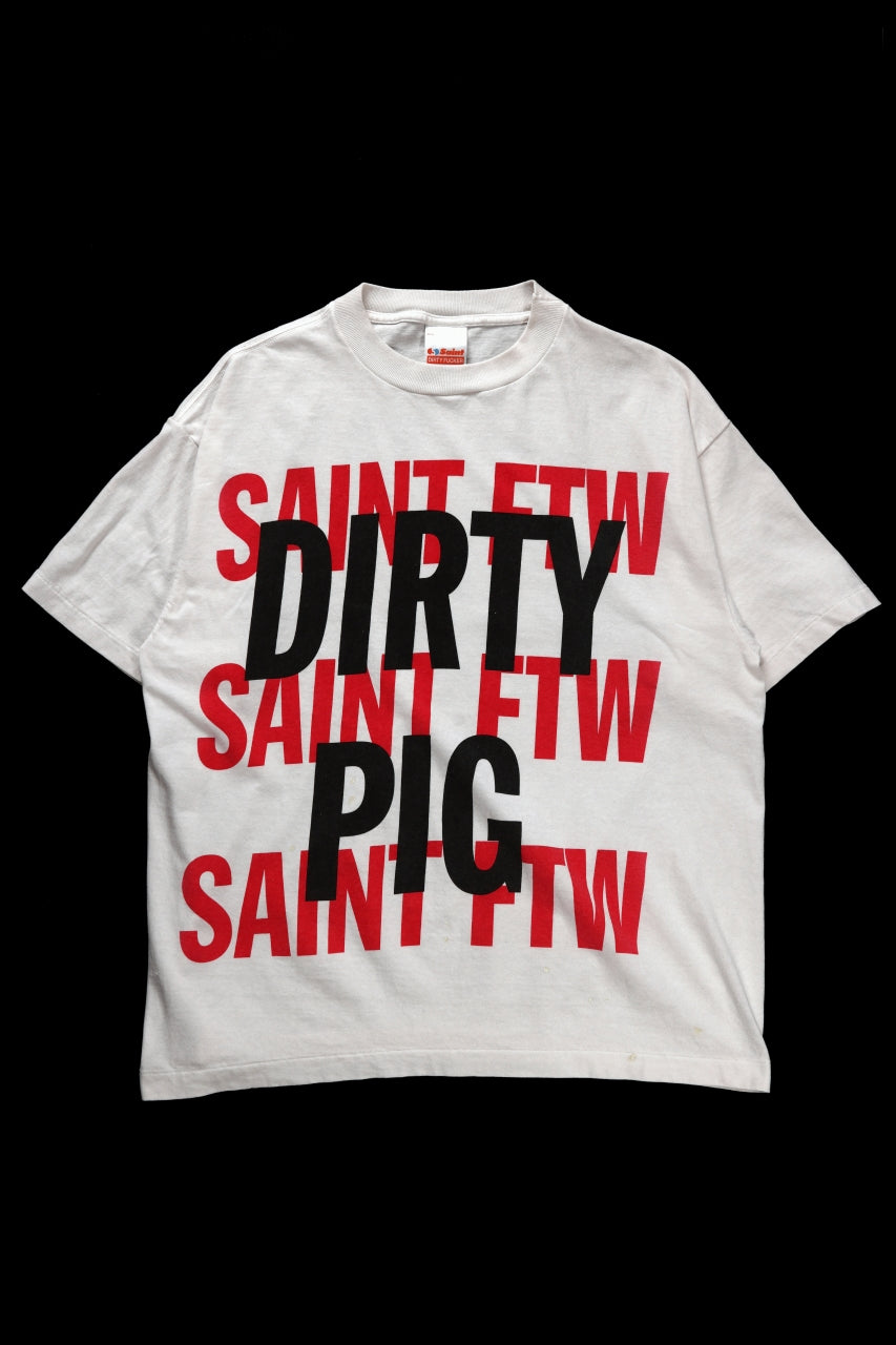 画像をギャラリービューアに読み込む, SAINT Mxxxxxx SS TEE / DIRTY PIG (WHITE)