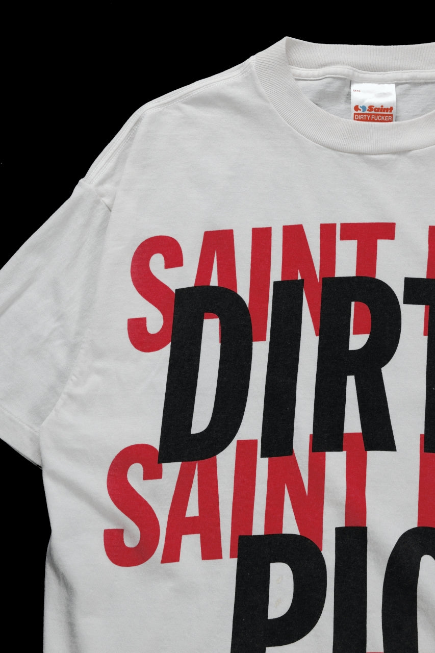 SAINT Mxxxxxx  DIRTY PIG WHITE     要在庫確認 SAINT Mxxxxxx SS TEE / DIRTY PIG (WHITE) – ETERNAL