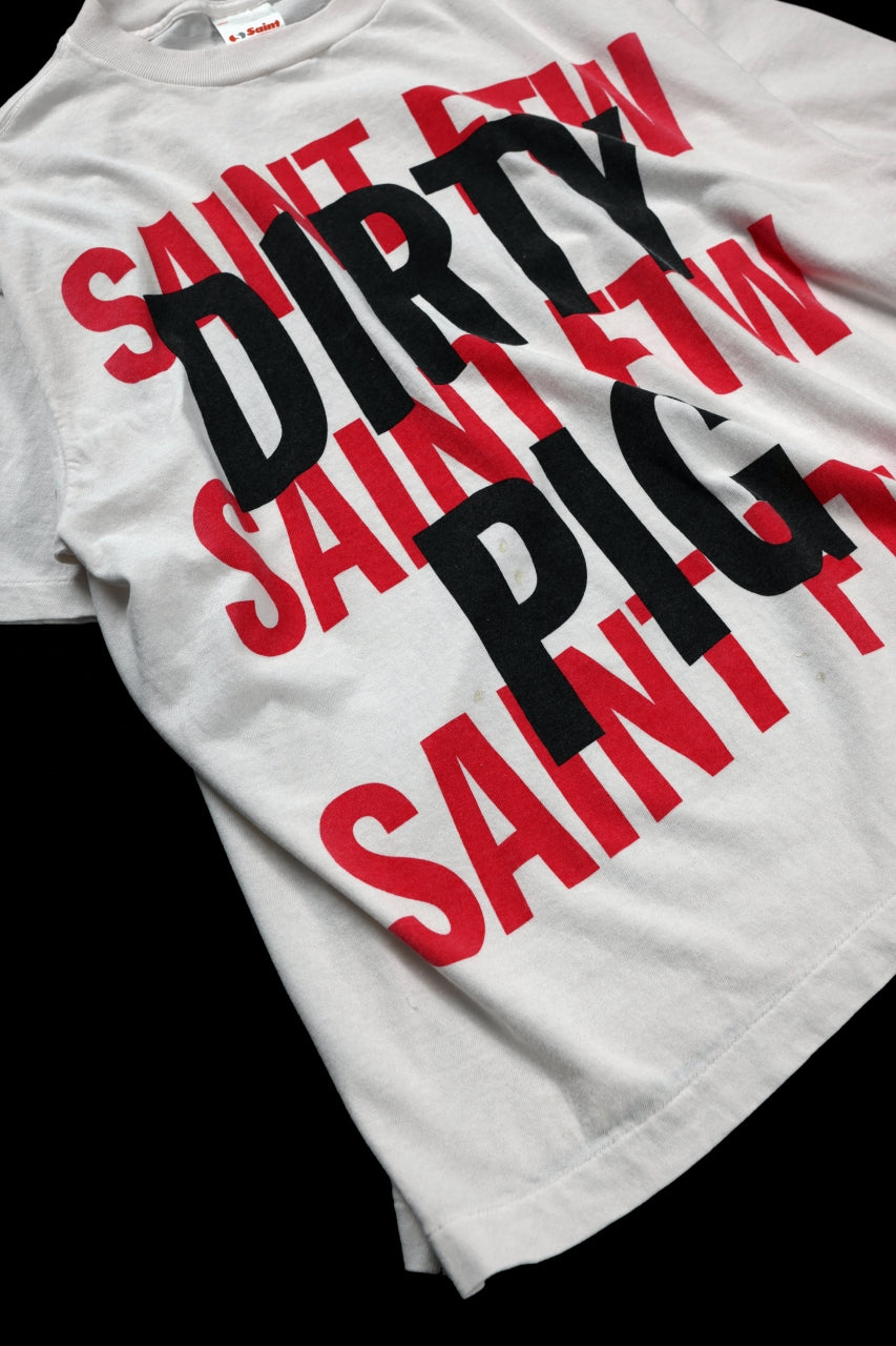 【Saint Mxxxxxx】SS TEE/DIRTY PIG WHITE 要在庫確認 SAINT Mxxxxxx SS TEE / DIRTY PIG (WHITE) – ETERNAL