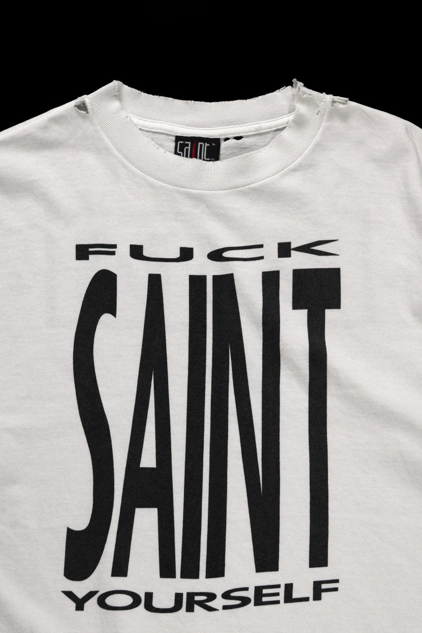 SAINT Mxxxxxx SS TEE / SAINT YOURSELF (WHITE)