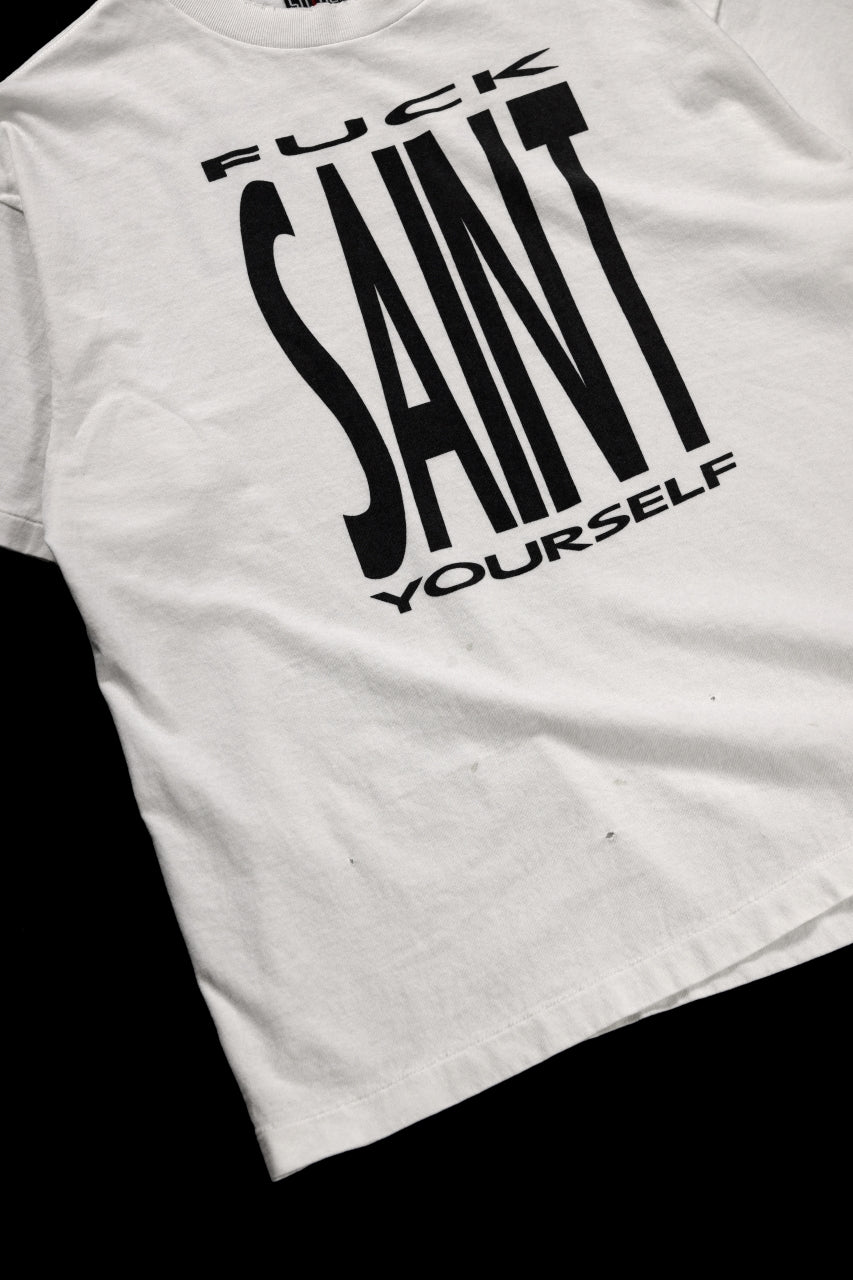 SAINT Mxxxxxx SS TEE / SAINT YOURSELF (WHITE)