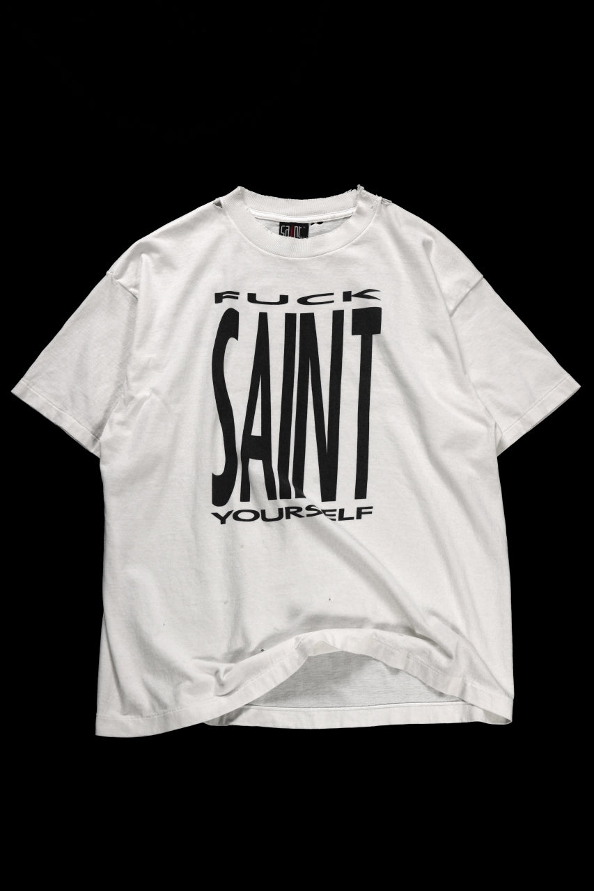 SAINT Mxxxxxx SS TEE / SAINT YOURSELF (WHITE)