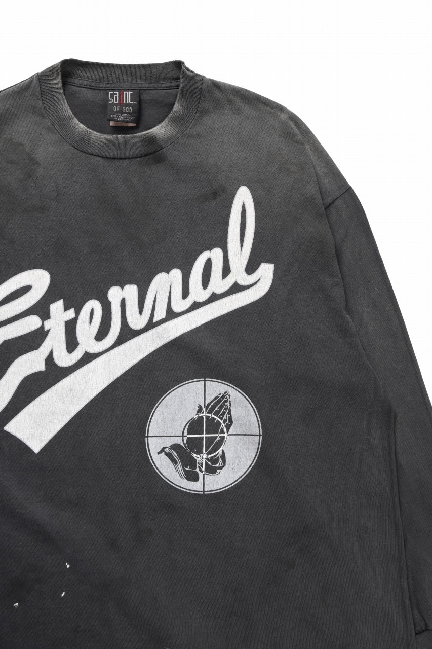 SAINT Mxxxxxx x FEAR OF GOD LS TEE / SAINT OF GOD (BLACK)