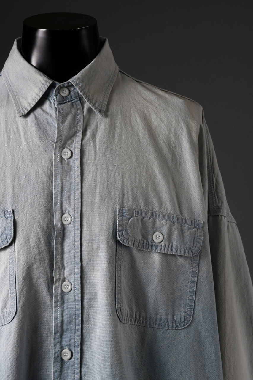 画像をギャラリービューアに読み込む, SAINT Mxxxxxx DENIM SHIRT (BLUE)