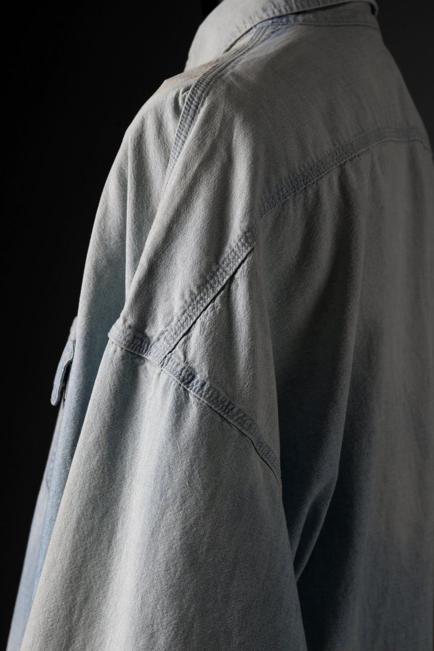 画像をギャラリービューアに読み込む, SAINT Mxxxxxx DENIM SHIRT (BLUE)