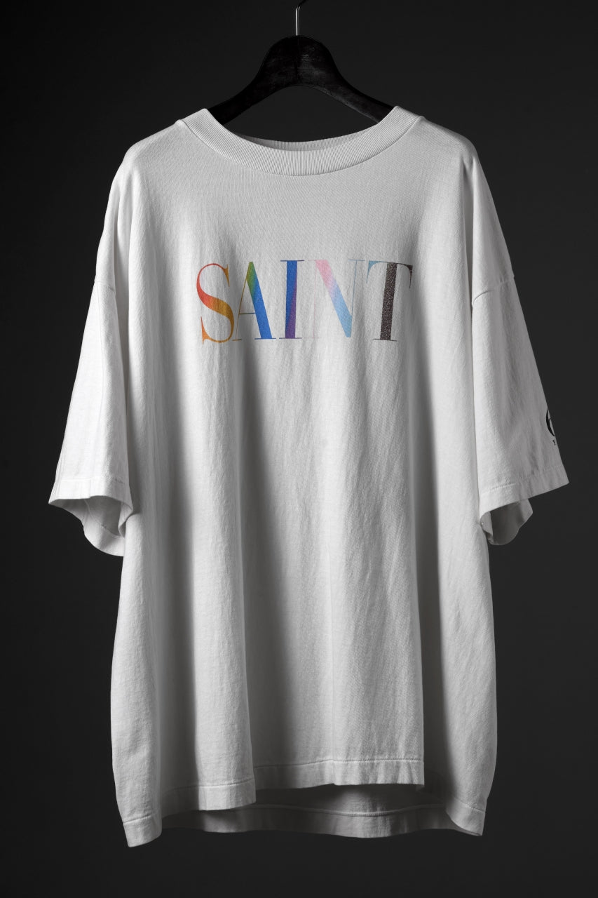 SAINT Mxxxxxx SS TEE/RAINBOW SAINT (WHITE)